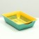 Deep toilet with a mesh of 36 x 25 x 9 cm, yellow/bright green