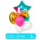 Bouquet of balls “Bright congratulations”, foil, latex, set 7 pcs.