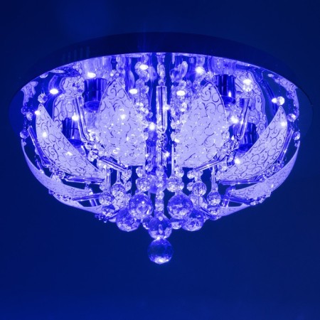 Svetogor chandelier "Grodno" 5x60W E27 LED lighting chrome 50x50cm-5