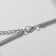 Piece with pearls "Style" bead in oval, white color in silver, 40 cm