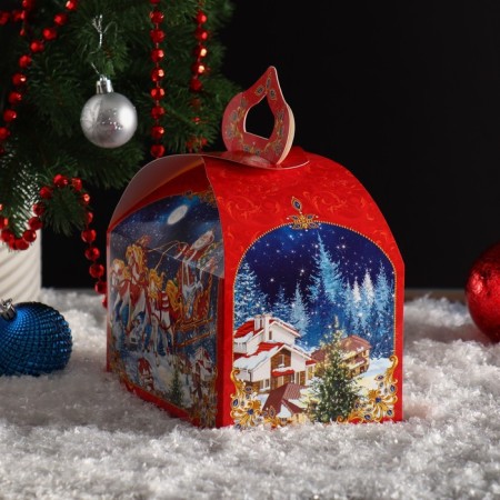 Gift box "Snow holiday", chest, 18.5 x 12.5 x 16.5 cm-3