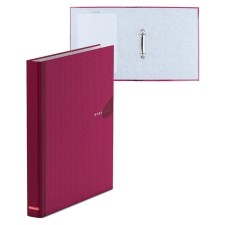 Folder on 2 rings A4, Erichkrause Work Inside, 35 mm, 1750 microns, laminated, solid cover, burgundy