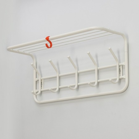 Wall hanger with shelf, 60 cm, white color-1