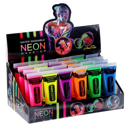 Facial makeup, neon, shines at night, 14 ml., Mix color-1