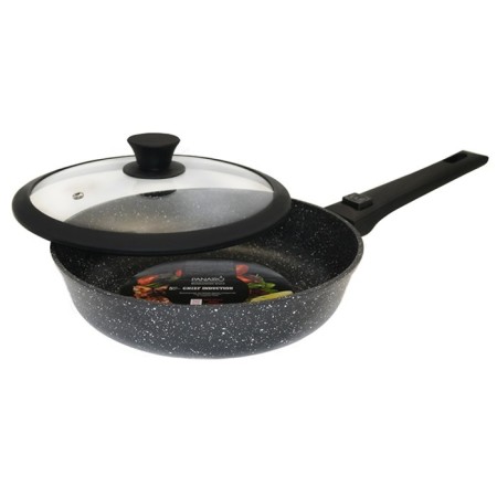 The pan-deep panIro chief industry, induction, removable handle Soft-Touch, with a lid, D = 24 cm