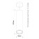 LED LED on a suspension 15W, 1350lm, 35 degrees 8x8x20 cm