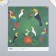 Scrapbooking paper "Exotic birds" density 180 g 15.5x17 cm