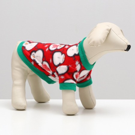 Snowman's sweatshirt, size L, red (DS 38, Osh 34, OG 48 cm)
