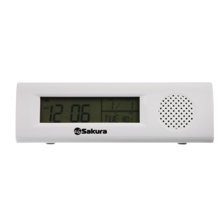 Sakura SA-8521, electronic, an alarm clock, radio, lantern, 3HAAA, white-2