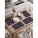 A set of napkins for setting the eastern mood table, rectangular, rounded edges, size 30x46 cm, 4 pcs