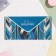 Money envelope "Happy Birthday!" Glitter, Congrev, blue background, 17 x 8 cm