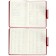 Deliciper of Leduced A5, 160 Prestige sheets, solid cover, artificial leather, magnetic straps, red