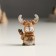 Polystone souvenir "Little elk in a scarf" Cinnamon MIX 2x3.5x5 cm