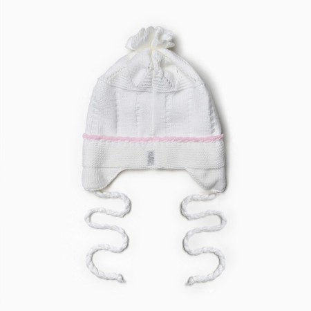 Children's hat, white color, size 38-40-2