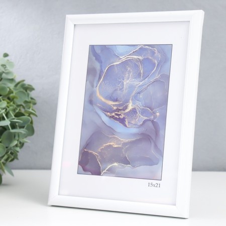Photo frame plastic "Rainbow" 15x21 cm, white-2