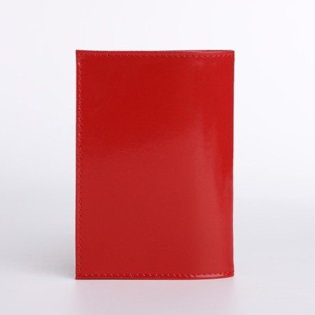 Passport cover, embossing, red glossy color-1