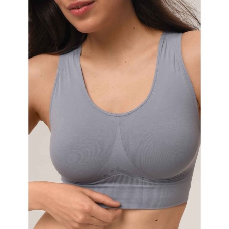 Women's top on wide straps Mirey Top Shaper Spalla Larga, size 52, color gray