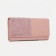 Women's wallet on magnets, pink color