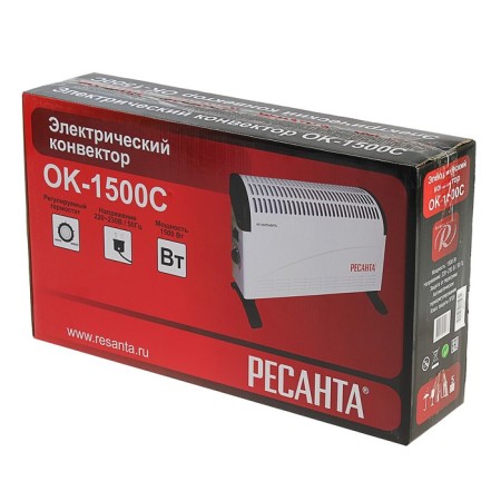 Resanta heater OK-1500C, convector, 1500 W, 15 m², Stich, White-2