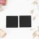 Clothing patch "Square", 4.3 × 4.3 cm, heat -mileyle, black color