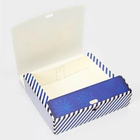 New Year. Gift New Year's folding, packaging, “miracles happen”, 20 × 18 × 5 cm.-3