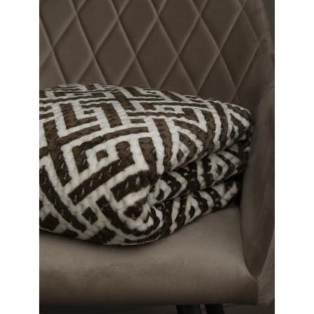 Texrepublic blanket, size 150x200 cm, brown color-2