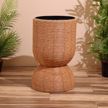 A set of wicker pots, 2 pcs, 63x36x36/52x30x30 cm-3