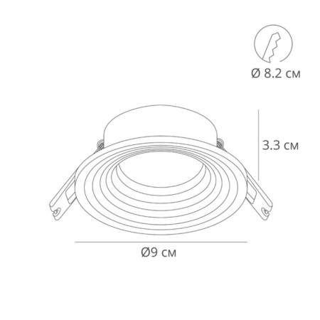Asser A2160PL-1wh, GU10, 50 W, 9x9x3.3 cm, white, white, white, white-1