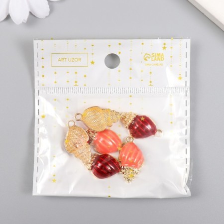 Decor for creativity Metal, enamel "Sea shell" mix 1.3x2.4 cm-3