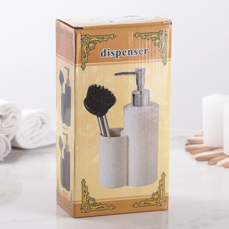 A dispenser for a detergent with a “minimum” brush, the color is black-5