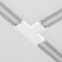 T-shaped power connector for the Technical Tra084CT-11W, 5.5x8.6x0.6 cm, white color.