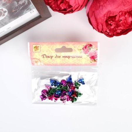 Set of decor for creativity Metal "Bells-Mini Bright" d = 0.8 cm set 25 pcs-3