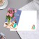 Birthday card!" Piones, cake,