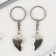 Key keychain, non -memorials “We were destined to meet” 8 x 3 cm