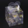 New Year. Box Gift New Year Folding PVC "Snowflakes" 7 x 7 x 7 cm.