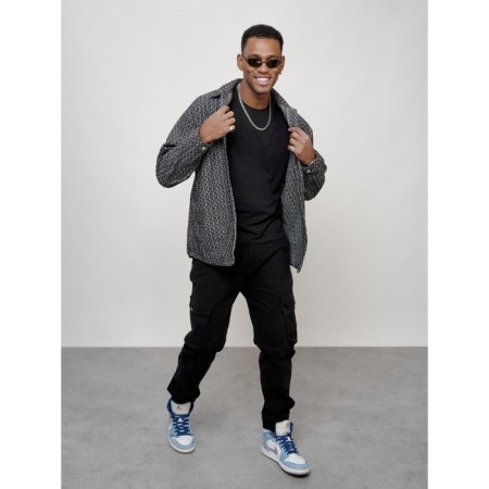 Male windbreaker, size 50, black color-7