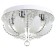 Svetogor chandelier "Melbourne" 4x60W E27 LED lighting chrome 40x40cm