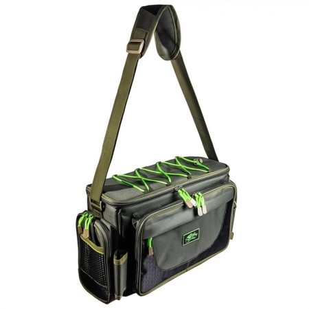 Tramp fishing bag with plastic boxes (2pcs), 40 x 17 x 24 cm, size M
