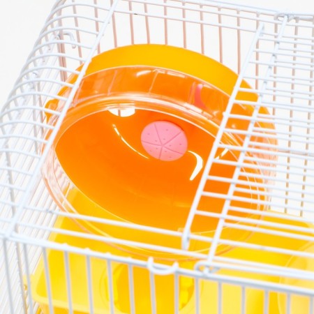 The cage for rodents "Pigzon", 23 x 17 x 26 cm, enamel, yellow-3
