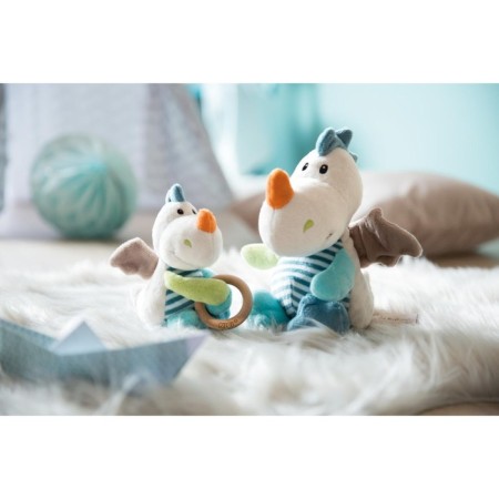 Soft toy Nici "Dragile Dragon", with a ring and a bell, 15 cm-2