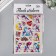 Sticker Plastic volumetric "unicorns" mix 28x15 cm
