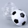 The basis for creativity and decoration "Football", a set of 3 pcs., Size 1 pc. - 5 × 5 × 5 cm