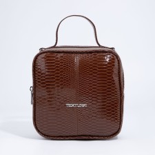Women's bag over the shoulder Textura, small size, brown color