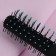 The comb is massage, ventilated, 4.5 × 23 cm, black/turquoise color