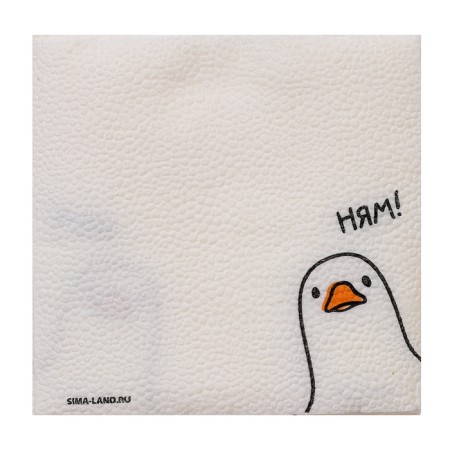 Napkins single -layer “goose” Nyam 24x24 cm, set 20 pcs.-3