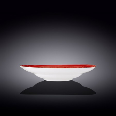 Deep plate Wilmax England Spiral, D = 28.5 cm, 500 ml, red color-1
