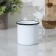 Enameled mug, 400 ml, white color