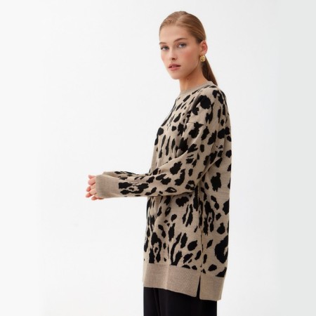 Jumper female minku leo ​​beige color, river 50-2