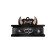 Pecado BDSM chocker-sewer, with connected rings on the substrate, genuine leather, black