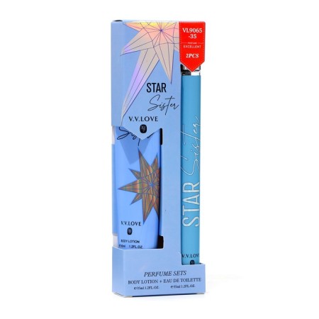 Perfume set female Star Sister: toilet water, 35ml + body lotion, 35ml-3